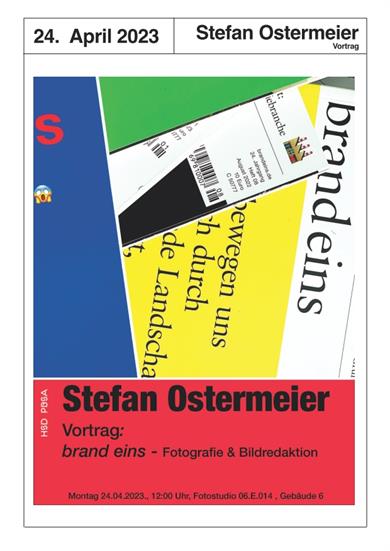 Poster for Stefan Ostermeier's lecture at the Design Department of the Düsseldorf University of Applied Sciences.